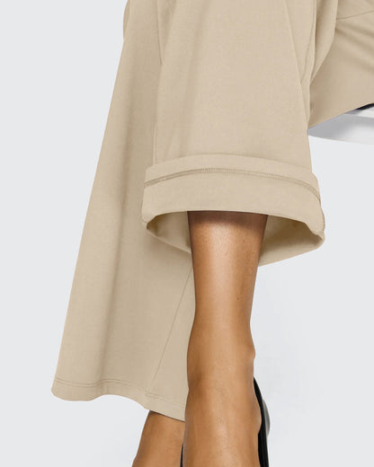 Women's Stretch High Waist Flare Pants – Casual Office Wear