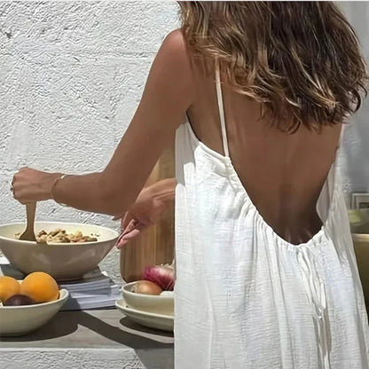 Alma - vestido con espalda descubierta ajustable